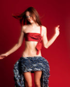 Model wearing KROMANOX T011 Tie Top from KX-01 Formation